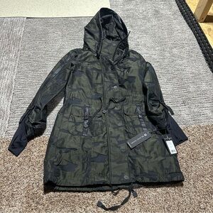Blanc Noir Green Camouflage Utility Jacket